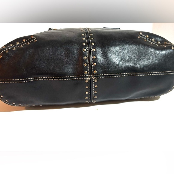 Michael kors Black Studded Leather Handbag - Picture 3 of 6